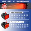 Luces bicicleta [8+13 mod], recargables, IP65, delantera y trasera