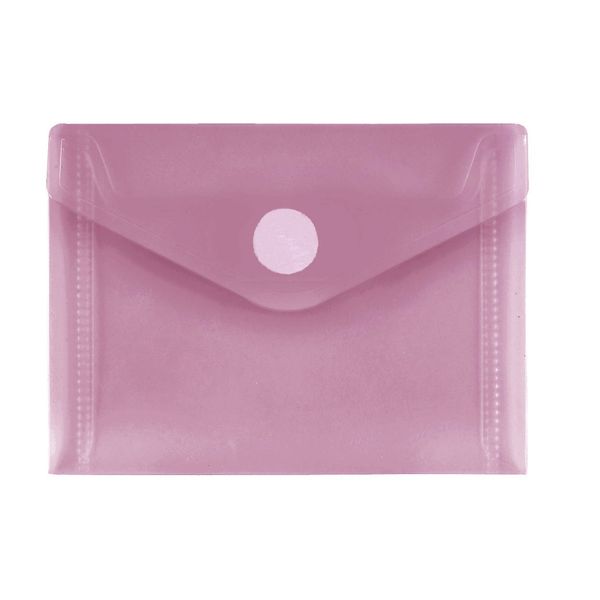 Polypropylene Envelope A7 Landscape Red Clear Pack of 10
