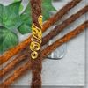 Dreadspirale Dreadsis V2 in Gold/Metallic | Handgefertigter Dreadschmuck für Dreadlocks & Braids