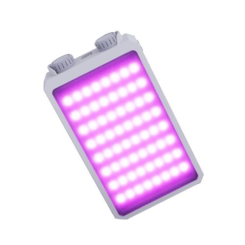 JatureClets RGB Video Light, 25W Portable LED Camera Light, CRI 95+ 2500K~9000K 8000 Lumens RGB Pocket-Sized Mini Portable Light, Temperature Control Built-in Rechargeable Battery PD Charging (White)