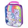 Carebears Caring Is Magic 16" Backpack Lunch Tote Water Bottle Sticker Set 5 Pc Mega Set