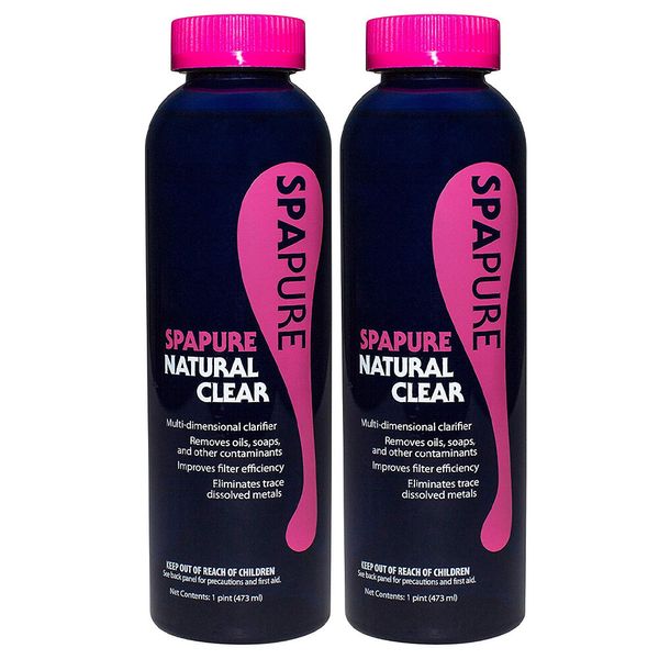 SpaPure Natural Clear 1 pt 2 Pack Multi-Dimensional Clarifier in Hot Tubs & Spas