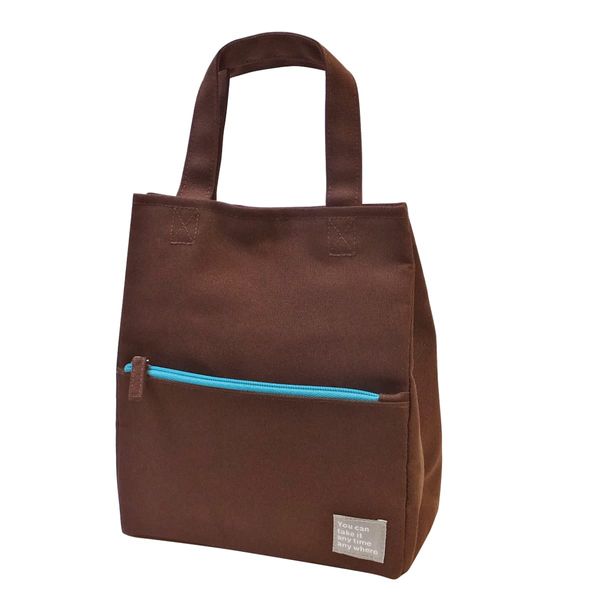 At First Lunch Tote Bag, Mash, Brown AF5276