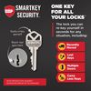 Kwikset Juno Entry Knob Featuring SmartKey® in Satin Nickel