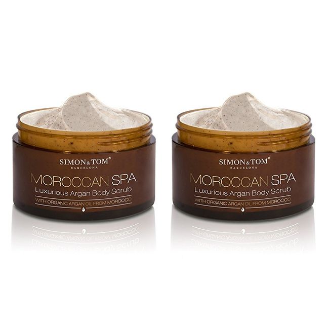 Simon & Tom Moroccan Spa Luxurious Argan Body Scrub, 3.38 oz (2 Pack)