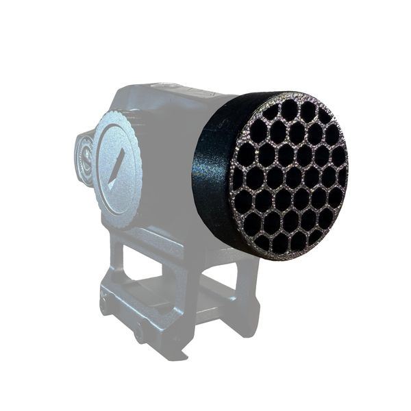 Killflash Hex Anti-Reflection Device Compatible with Vortex SPARC Solar Red Dot Optic (Black, Full Hex)