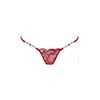 Lucky Cheeks Women's Luxury Mini G-String Red Love, red