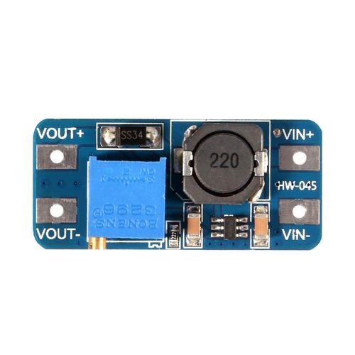 5PCS MT3608 DC-DC Step Up Boost Power Converter 2A Module Adjustable Step Up Voltage Regulator Board 2-24V to 5V-28V Output