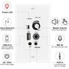 Herdio 6.5" In/outdoor Bluetooth Waterproof Ceiling Speakers + Wall Amplifier