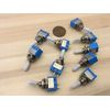 10 pcs White sleeve cap boot Toggle Switch SPST MTS-101 6mm 1/4 small on off b12