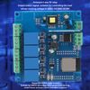 Sorandy ESP32 Development Board, WiFi Bluetooth 4 Way Relay Module, Programmable Resettable Wireless Development Board with Large Capacity 4M Byte Flash, Programmable and Reset Button Design