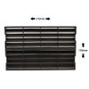 System 220x90 Double Airbrick Adapter with Fitted Grilles - Black
