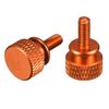 uxcell Computer PC Case M4x10mm Shoulder Type Knurled Thumb Screw Orange 10pcs