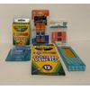 Back To School Crayons Glue Pencils Colored Pencils Earsers Sharpener NEW