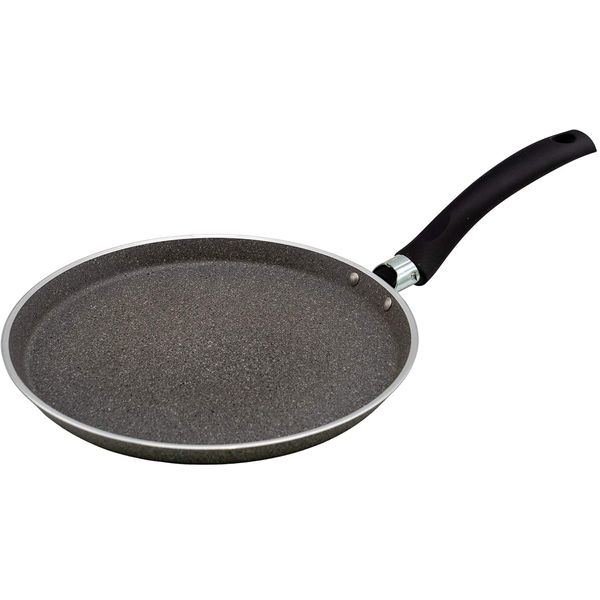 Ballarini 75003-110 Ferrara Series Crepe Pan, Compatible with Induction and Gas Stoves, Pancakes, Crepes, Granitium 5-Layer Coating, Made in Italy, 9.8 Inches (25 cm)