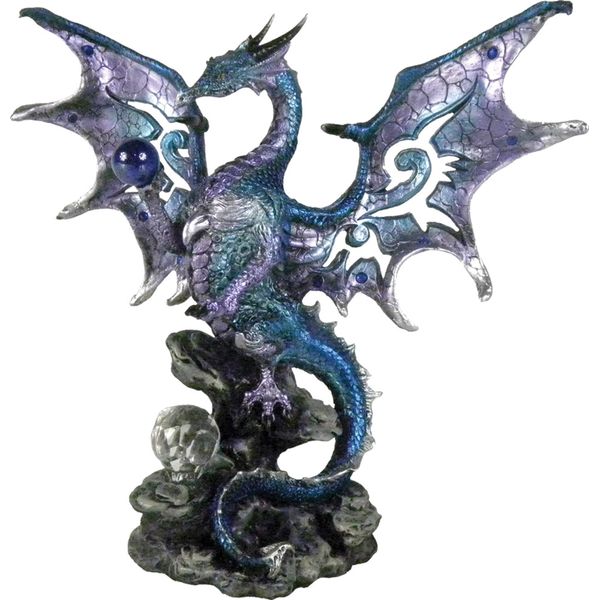 Nemesis Now Blue Dragon Protector Figurine 26cm Blue