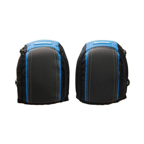 Silverline 692248 Gel Layered Flooring Knee Pads Adjustable, Black/ 300C Blue