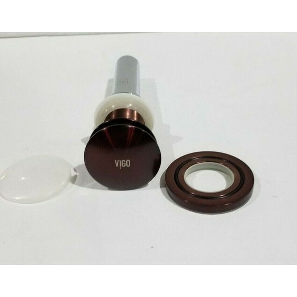 VIGO Vessel Bathroom Sink Pop-Up Drain in Oil Rubbed Bronze VG07000RB