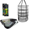 Common Culture 24" Collapsible Hanging Herb Drying Rack System + 2 Premium Razor Sharp Trimming Scissors + TrimBin Leaf Sorter