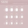 Sethexy Minimal French Short Square False Nails Collection Nude Pink Press on Nails Glossy Fake Nails 24Pcs Full Cover Acrylic Stick on Nails for Women and Girls