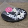80 Mix Black/White/Silver Resin Flatbacks - Versatile Craft Embellishments for Cardmaking and Creative Projects