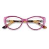 Blue Light Blocking Glasses Computer Cat eye Clear Cat Eye Purple Frame