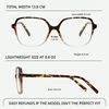 miyya Blue light glasses half leopard DK101