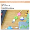 YOFASEN Cable Clips Reusable - Self Adhesive Clips Holders for Cable Management, Black, 10pcs