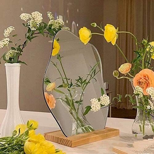 e-smile Wave Mirror, Tabletop Mirror, Stylish, Interior Mirror, Acrylic Mirror
