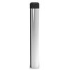 Solid Concealed Fix Cylinder Pattern Wall/Skirting Mounted Door Stop without Rose - 115mm Projection (Longer Version) (Polished Chrome)
