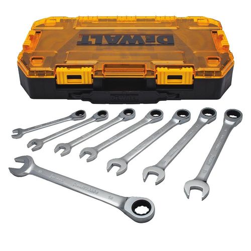 DEWALT Ratcheting Wrench Set, Metric, 8-Piece (DWMT74734)