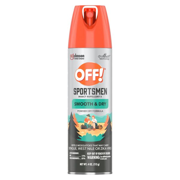 OFF! FamilyCare Insect & Mosquito Repellent Aerosol, Smooth and Dry Formula Bug Spray, Provides up to 6 Hours of Protection, 4 oz