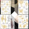 Sttiafay 4 Sheets Waterproof Temporary Tattoos Stickers for Women Personalized Flower Animal Fake Tattoo Mandala Body Transfers Tattoo Arm Leg Art Accessories for Festival Beach Party