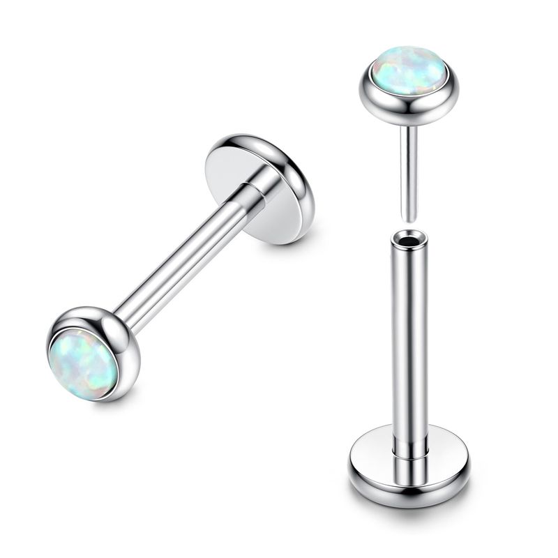 FIOROYAL G23 Titanium Labret Studs Cartilage Earrings 16G 8MM ...