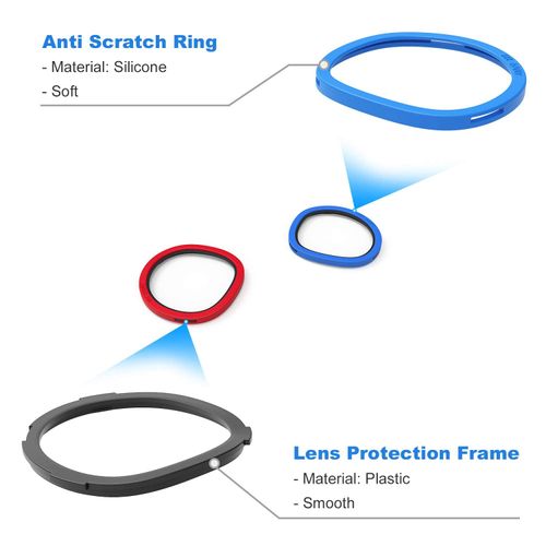 AMVR VR Glasses for Quest 3s/Quest 2/Quest/Rift S/Go Headset Accessories, Lens Scratch Pad Protection Myopia Glasses from Scratching VR Headset Lens