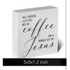 Christian Coffee Table Decor Rustic Desk Decor Coffee Station Accessories Cof...
