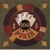 Poker - $100 - Poster by Gregory Gorham (12 x 12)