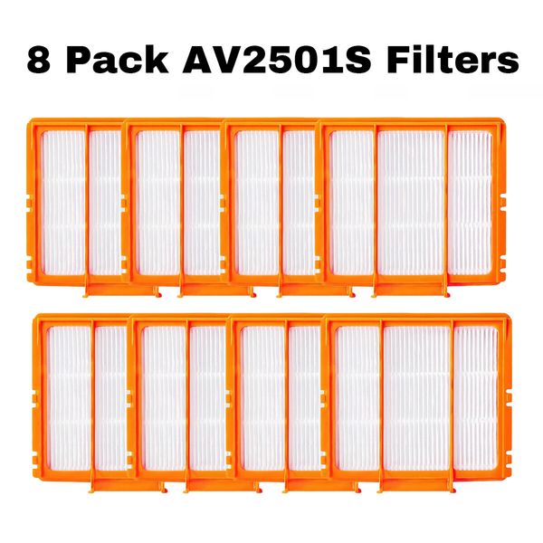 8Pack Replacement Part for Shark AI RV2520AOUS, AV2510AOUS, AV2511AE Filter