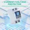 Jadeshay Intelligent Circuit Breaker Switch Current and Voltage Protector 2P AC220V LED Digital Display,with Electric Meter Query Over-under voltage and Overcurrent Function