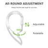 Ear Hooks Compatible with AirPods Pro [Multi-Dimensional Adjustable] Accessories Compatible with Apple AirPods (Transparent)