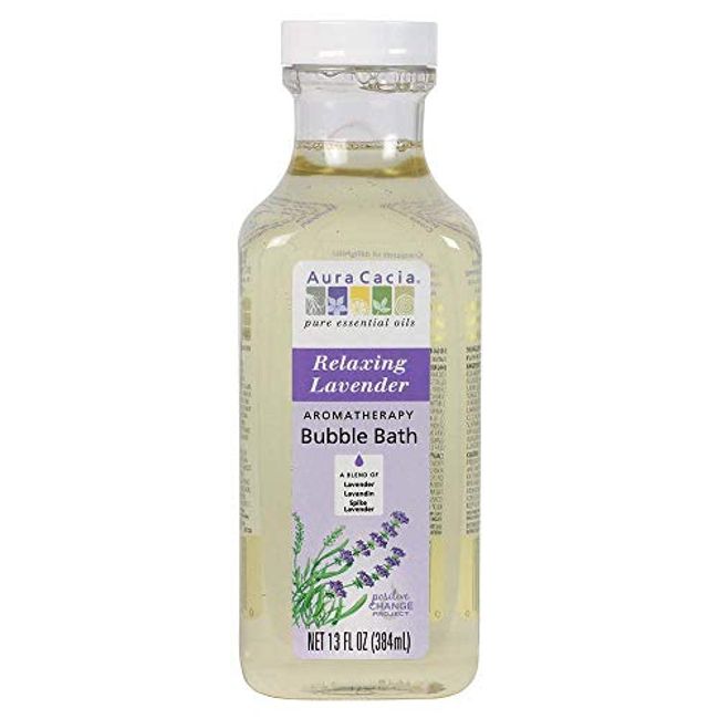 Aura Cacia Aromatherapy Bubble Bath, Relaxing Lavender 13 oz (Pack of 5)