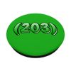 Connecticut 203 Area Code Bridgeport New Haven Stamford CT PopSockets Swappable PopGrip