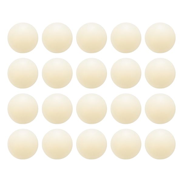 sourcing map 20pcs Nylon Bearing Balls 1" 25.4mm Solid Plastic Balls, Precision Mini Nylon Balls