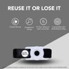 Bottle Beacon® Tracker Strap – Fits Stanley, Hydro Flask, Yeti & Nalgene | Durable Velcro Holder (White)