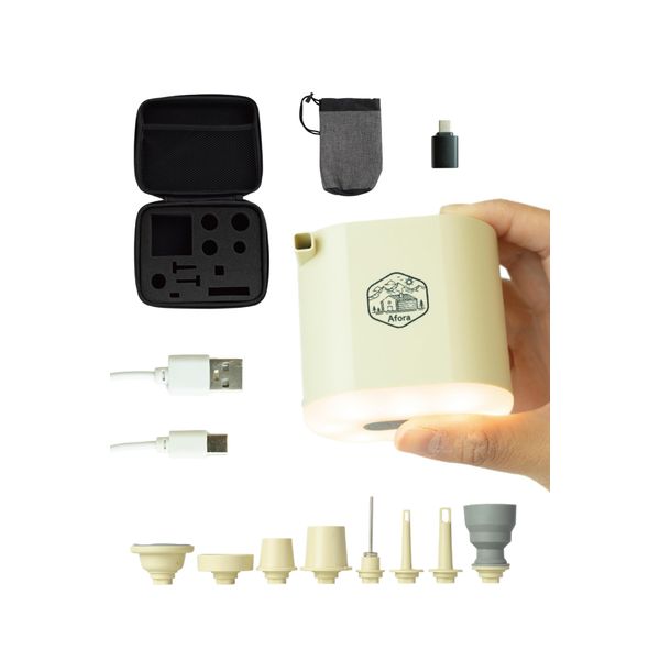 Afora Noblesse Pump, Electric Air Pump, Air Release, 1360 mAh, USB, Rechargeable, Japanese Instruction Manual Included