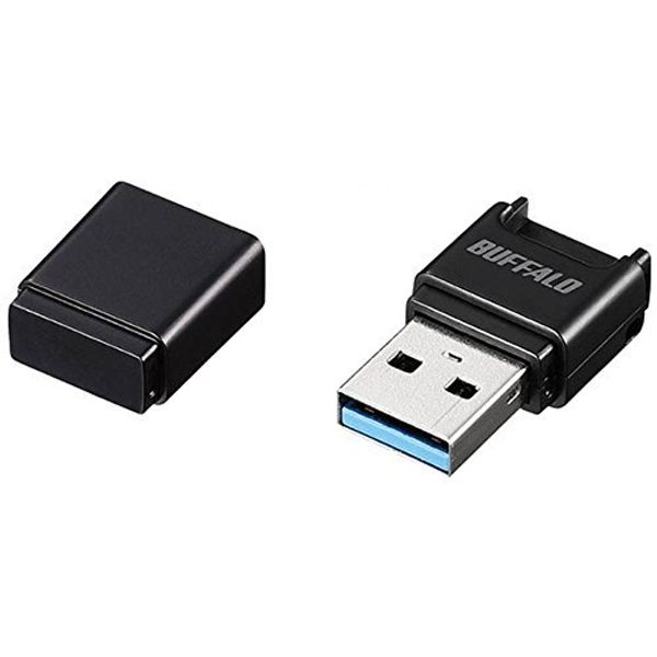BUFFALO BSCRM108U3BK USB 3.0 Compact Card Reader for Micro SD (Black)