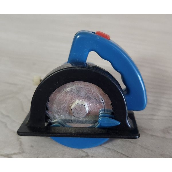 Wind Up Blue Circular Saw Non Working Condition NW2