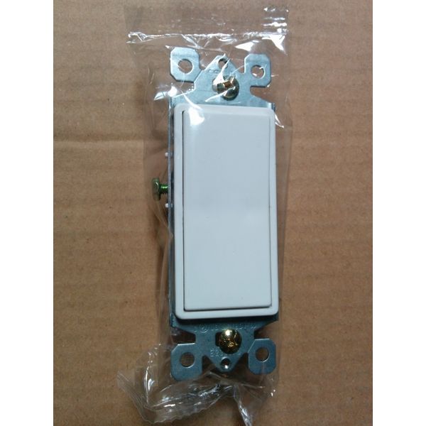 (10 pack) NEW 3-Way Decorator Switches 15A WHITE Three Way Switch Self Grounding