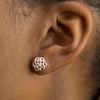 Tuscany Silver Women's Sterling Silver 9mm Flat Celtic Stud Earrings
