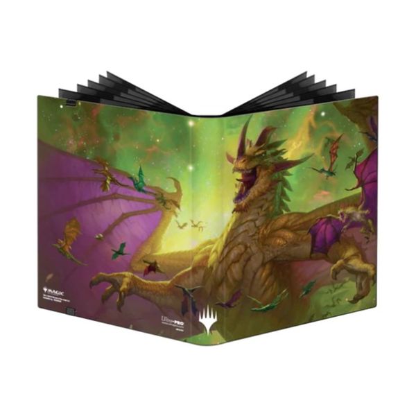 Ultra PRO - Magic: The Gathering Commander Masters 9-Pocket PRO-Binder Ft. The Ur-Dragon Art Cover - Holds 360 Standard Size Cards Safely & Securely, Protect Trading Cards, Gaming Cards